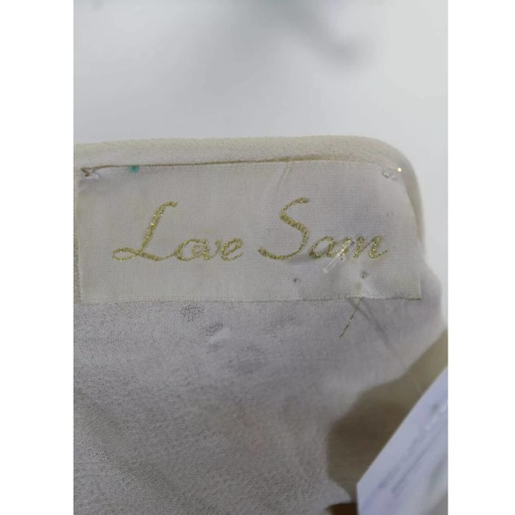 Love Sam Long Sleeve Cream Embroidered Blouse BOHO - Picture 6 of 6